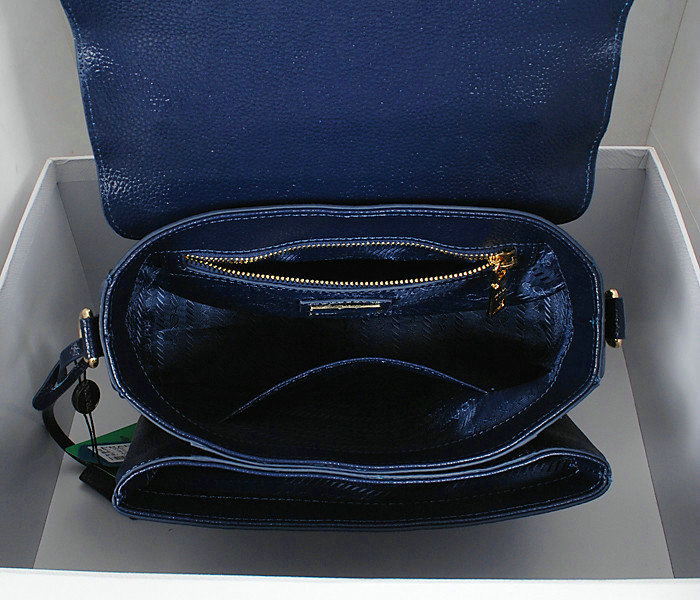 2014 Prada calfskin mini bag BT0952 royalblue for sale - Click Image to Close